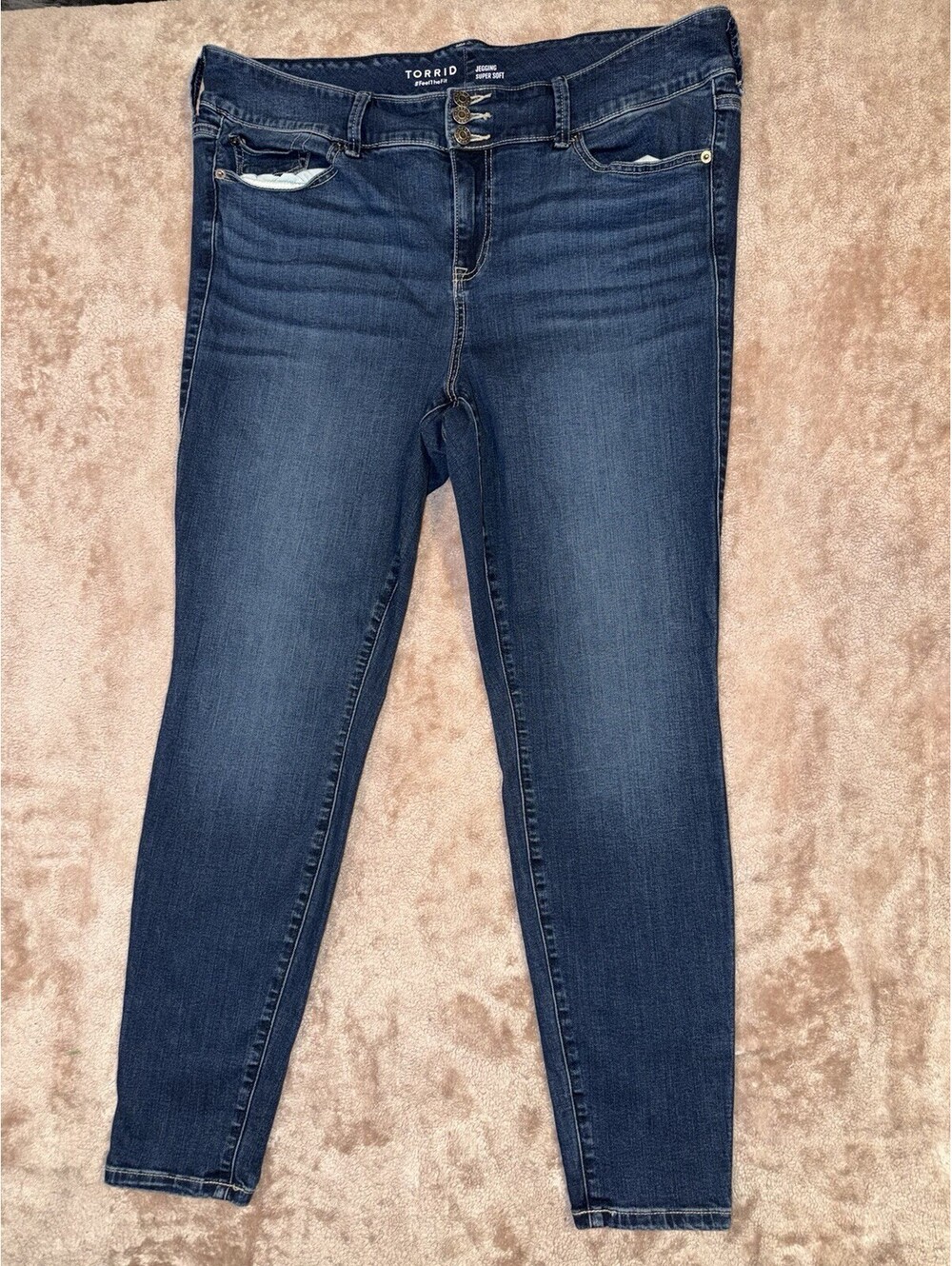Torrid Womens Denim Jegging Super Soft Jeans Blue Size 20T